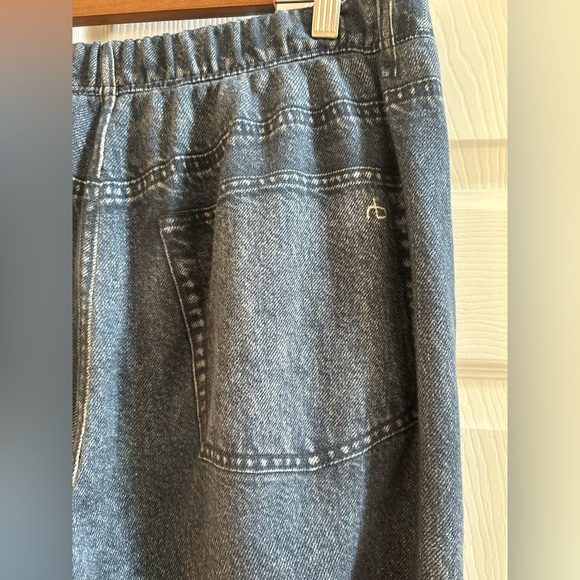 rag & bone Miramar Wide Leg Cotton Terry Sweatpant Jeans Size L - Picture 5 of 6